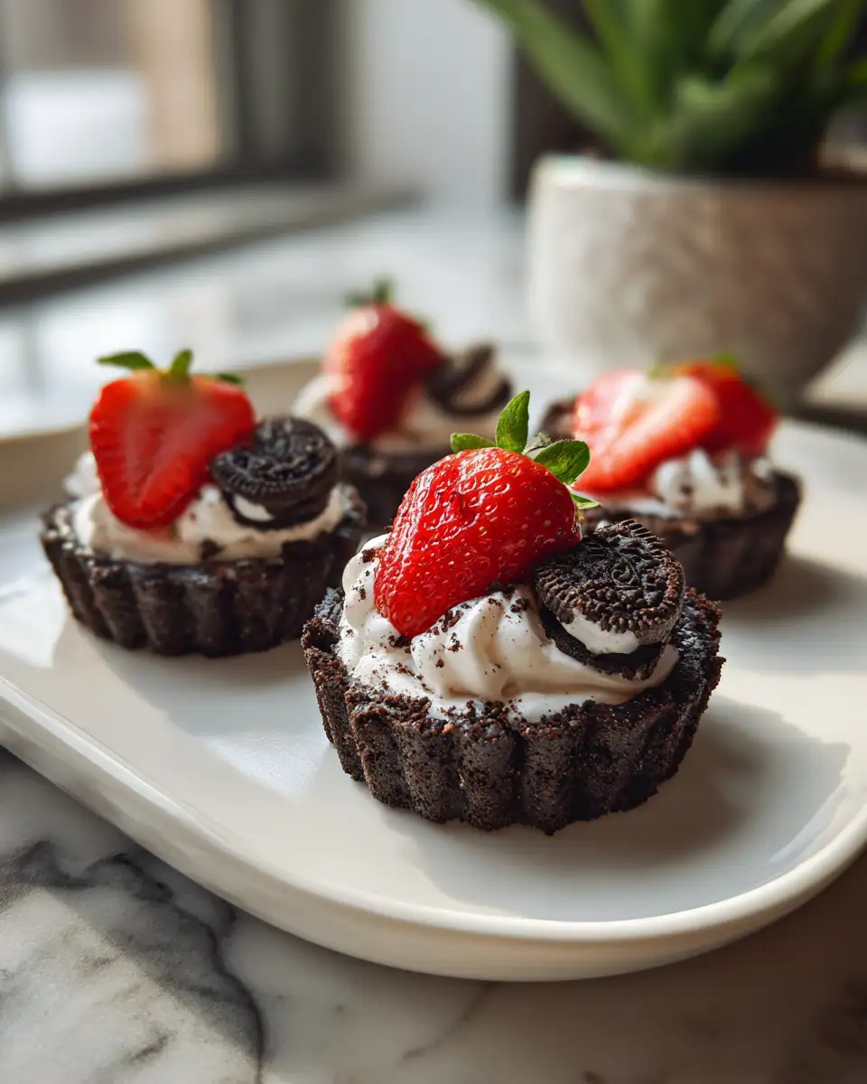 Final dish - Sweet and Crispy Strawberry Oreo Cups Your New Favorite Dessert