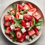 Refreshing Strawberry Watermelon Salad with Honey Perfect for Summer - Featured Image
