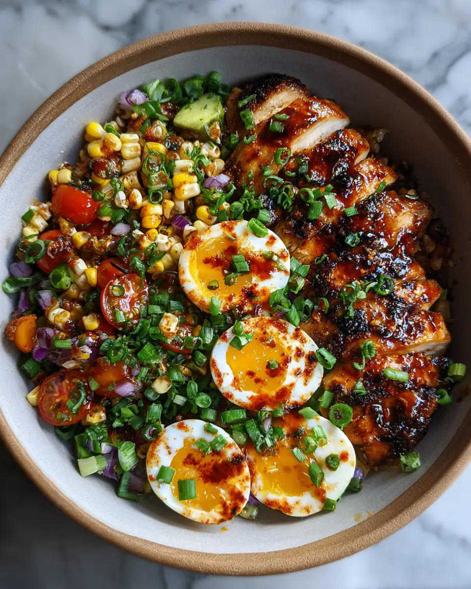 Final dish - Ultimate Street Corn Chicken Bowl Recipe for a Flavor Packed Meal