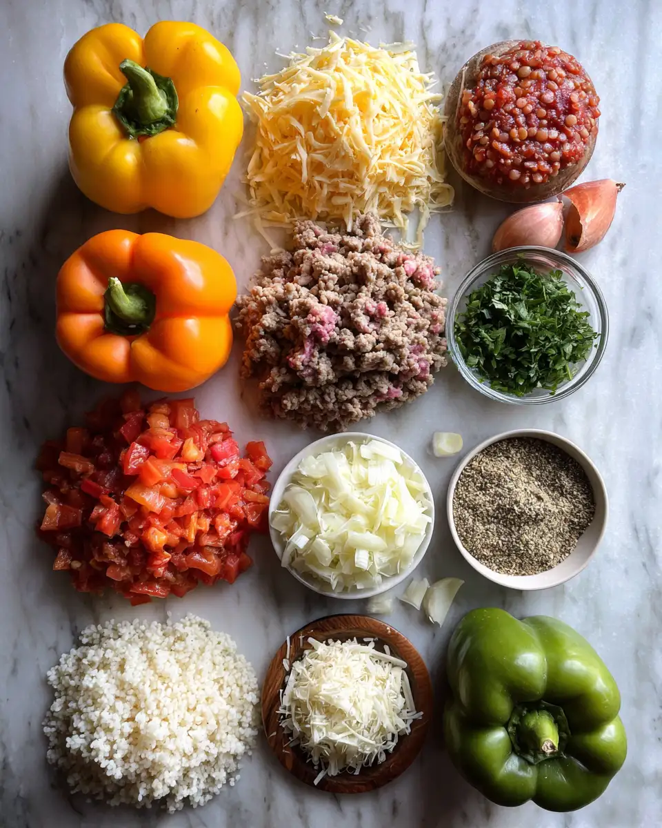 Ingredients for Delicious Stuffed Bell Peppers Your Family Will Love