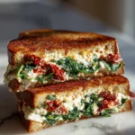 Irresistible Sun-Dried Tomato Spinach Ricotta Grilled Cheese Recipe - Featured Image