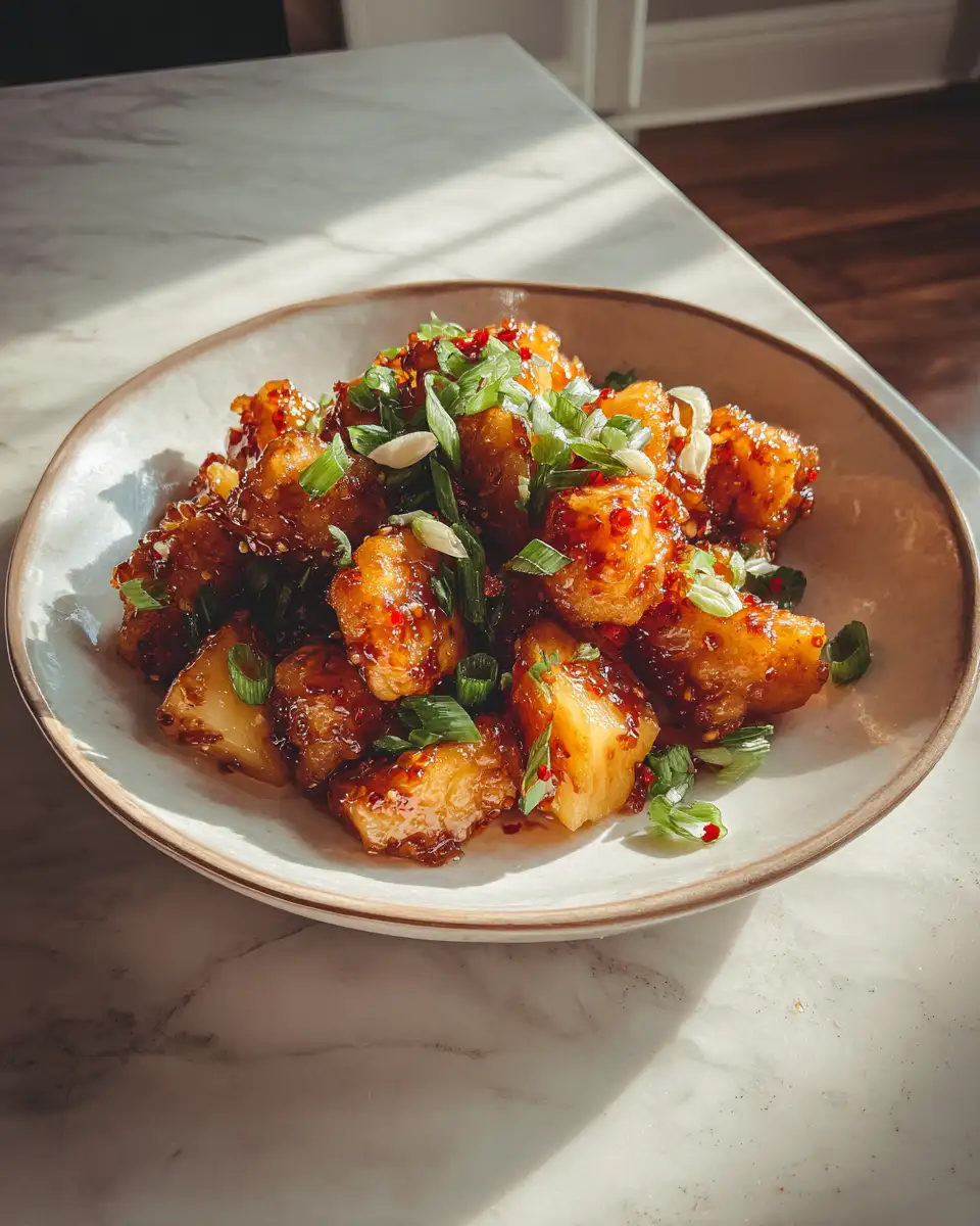 Final dish - Sweet & Smoky Pineapple Brown Sugar: A Tropical Twist to Elevate Your Dishes