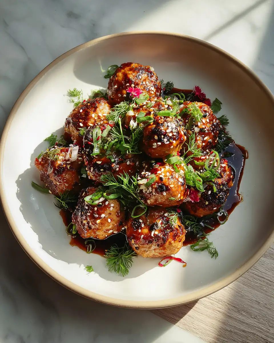 Final dish - Irresistible Teriyaki Chicken Meatballs Your Taste Buds Will Love