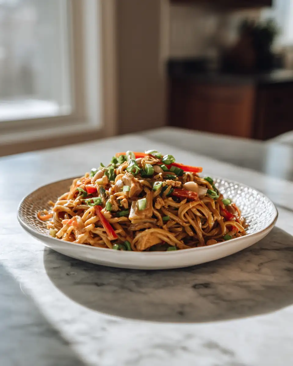 Discover the Irresistible Flavor of Thai Peanut Noodles - Featured Image