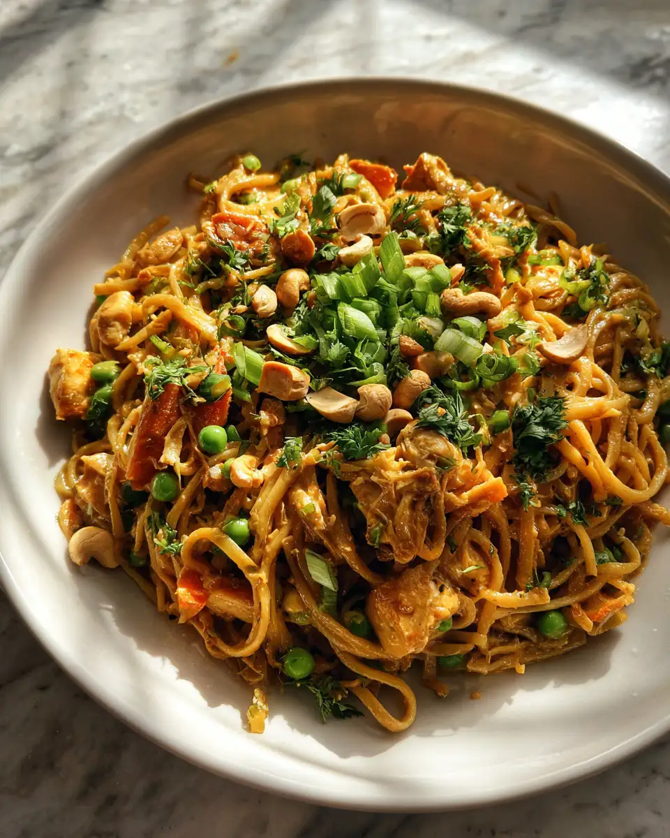 Final dish - Discover the Irresistible Flavor of Thai Peanut Noodles