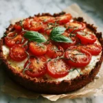 Delicious Tomato Tart with a Crispy Brown Rice Crust Perfect for Summer - Featured Image