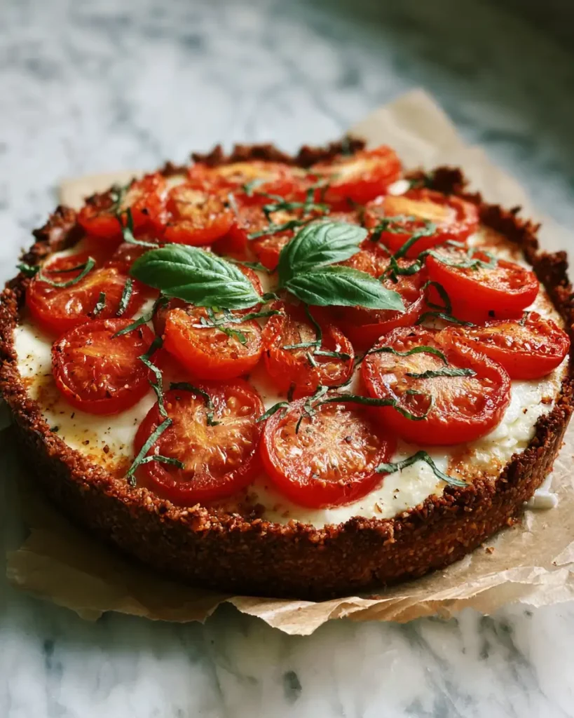 Delicious Tomato Tart with a Crispy Brown Rice Crust Perfect for Summer - Featured Image