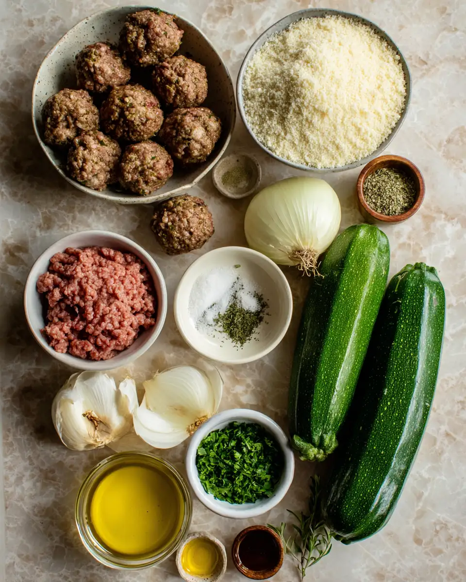 Ingredients for Deliciously Healthy Zucchini Meatballs That Will Make Your Taste Buds Dance