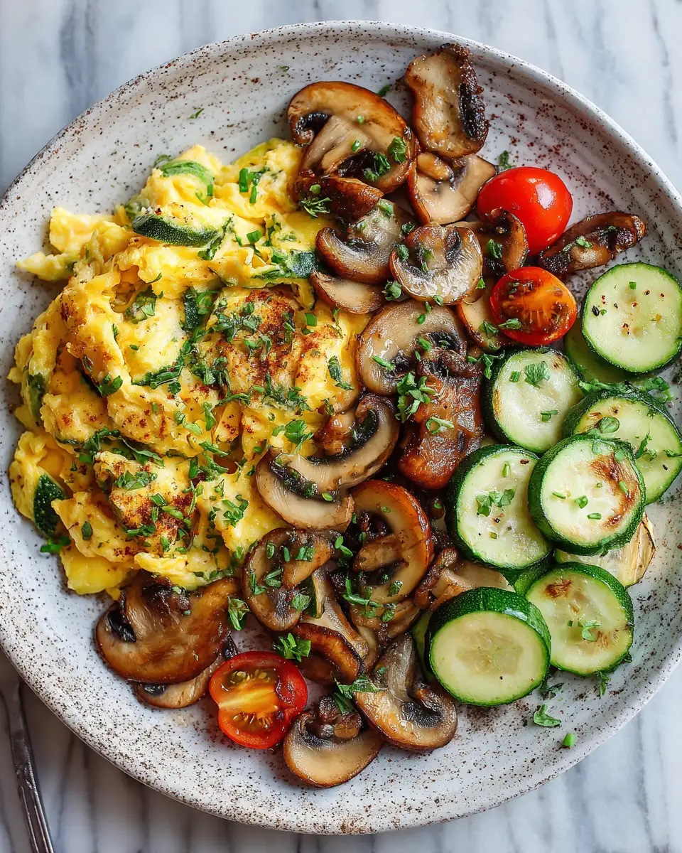 Delicious Zucchini Mushroom Scramble Your New Favorite Breakfast - Featured Image