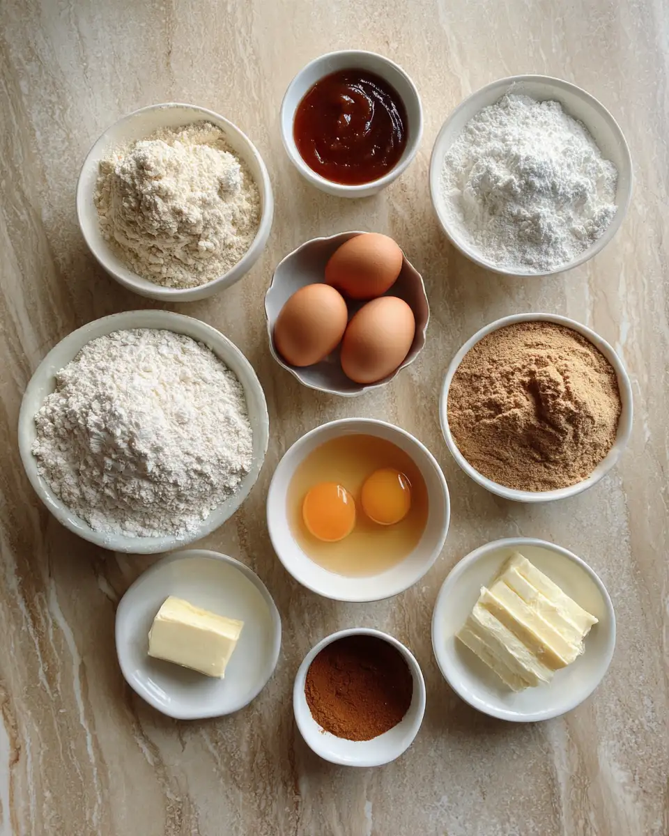 Ingredients for Irresistible Apple Butter Pull-Apart Bread Recipe to Savor Now