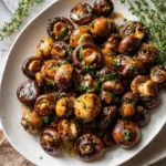 Irresistible Balsamic Soy Roasted Garlic Mushrooms Recipe to Elevate Your Meal - Featured Image
