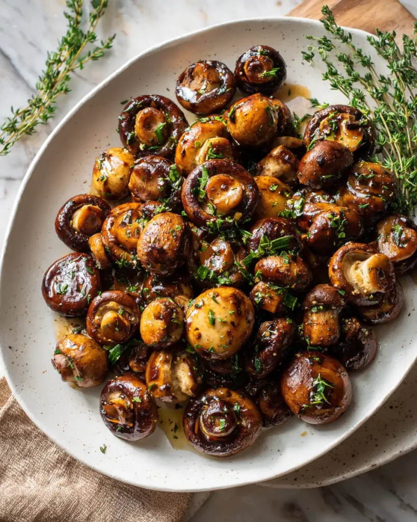 Irresistible Balsamic Soy Roasted Garlic Mushrooms Recipe to Elevate Your Meal - Featured Image