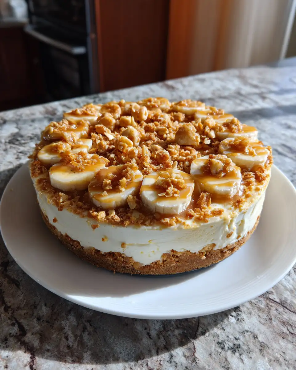 Final dish - Decadent Banana Pudding Crunch Cheesecake Recipe to Satisfy Your Sweet Tooth