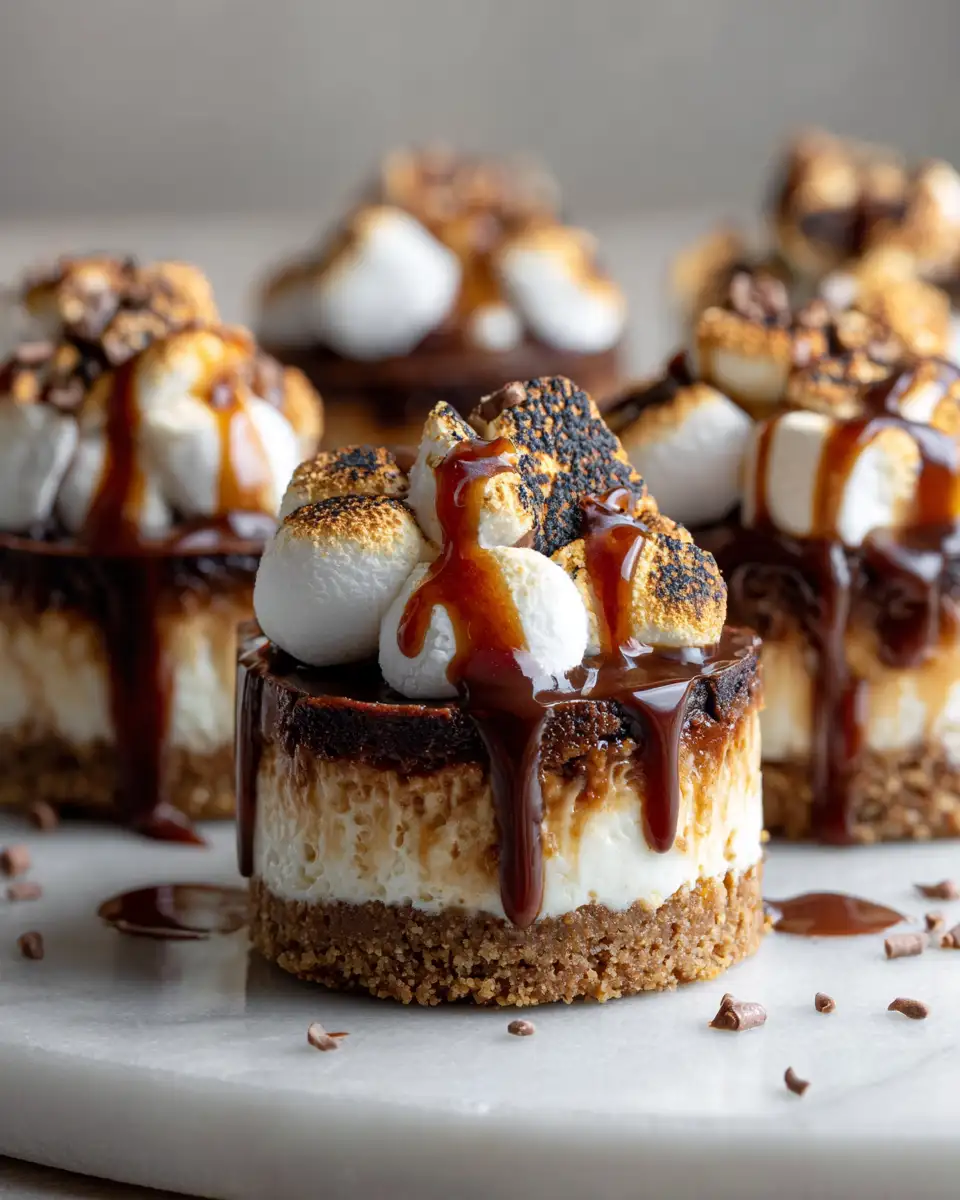 Irresistible Caramel S'mores Cheesecake Bites That Will Melt Your Heart - Featured Image