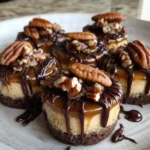 Irresistible Chocolate Caramel Pecan Cheesecake Bites to Satisfy Your Sweet Tooth - Featured Image