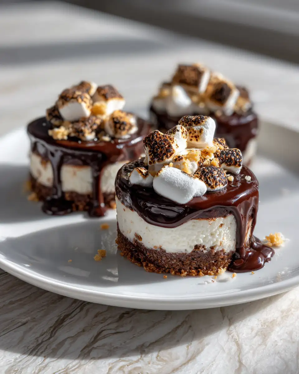 Final dish - Irresistible Chocolate Marshmallow Cheesecake Bites You Must Try