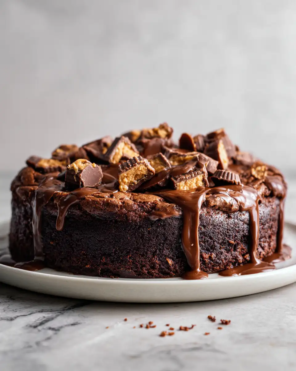 Final dish - Irresistibly Delicious Chocolate PB Gooey Melt Cake Warmth You Can’t Resist