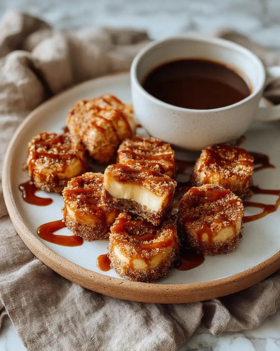 Irresistible Churro Caramel Cheesecake Bites That Will Sweeten Your Day - Featured Image