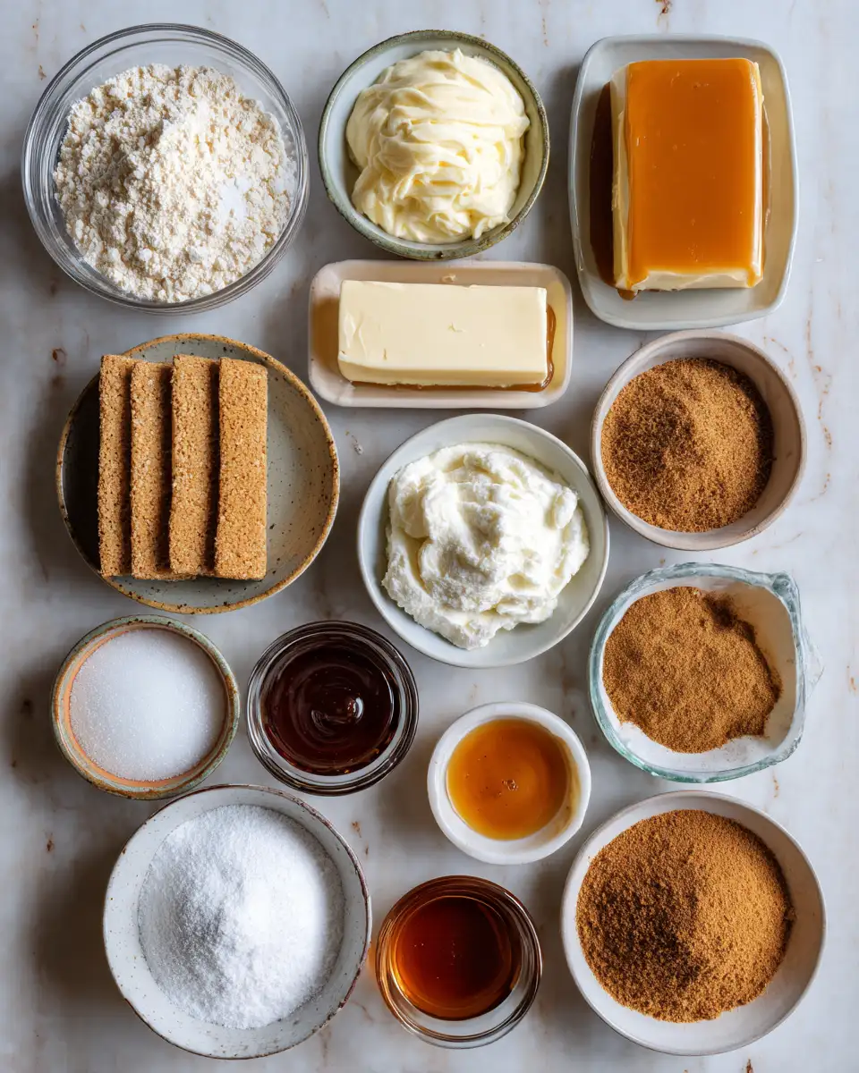 Ingredients for Irresistible Churro Caramel Cheesecake Bites That Will Sweeten Your Day