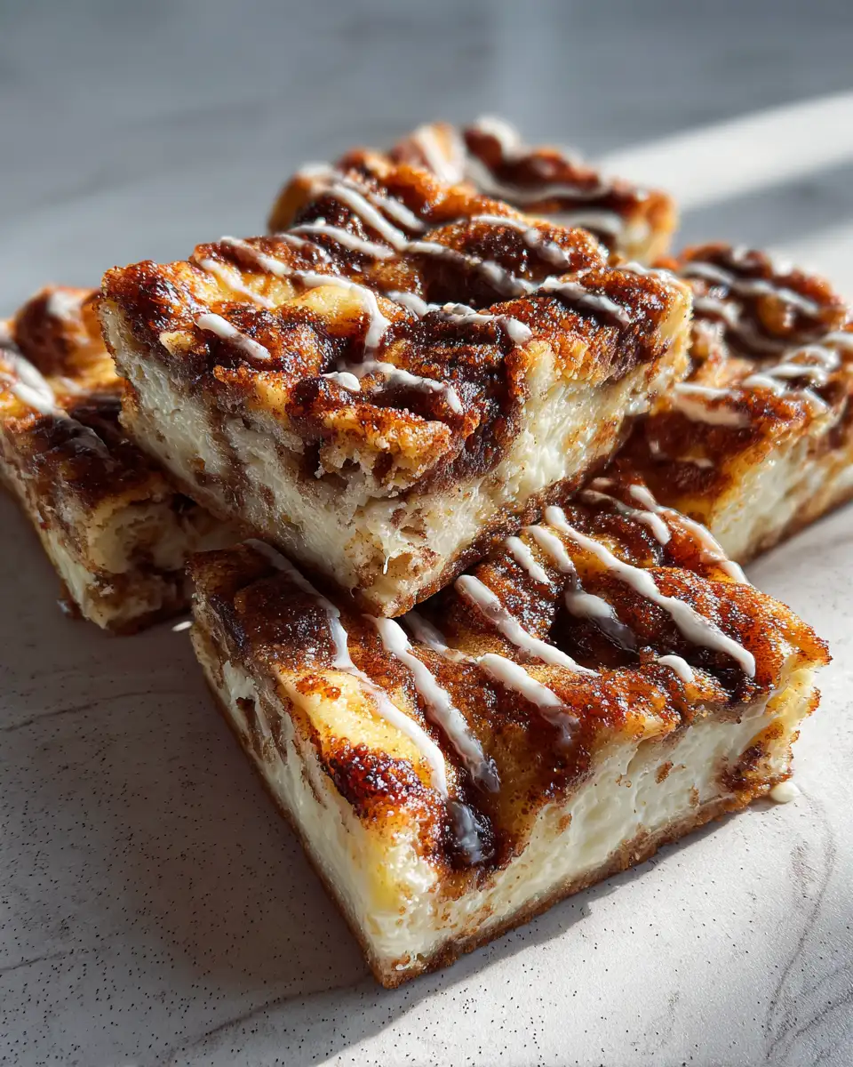 Final dish - Irresistible Cinnamon Roll Cheesecake Bars That Will Satisfy Your Sweet Tooth