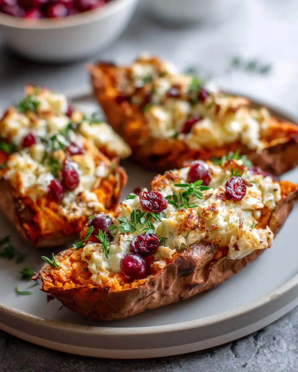 Delight Your Taste Buds with Cranberry Apple Twice-Baked Sweet Potatoes - Featured Image