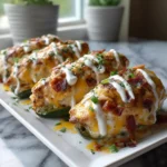 Irresistible Creamy Jalapeño Popper Chicken Bombs with Cheddar Drizzle - Featured Image