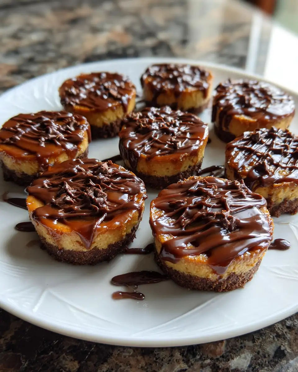 Final dish - Decadent Easy 5-Ingredient Chocolate Caramel Cheesecake Bites to Satisfy Your Sweet Tooth