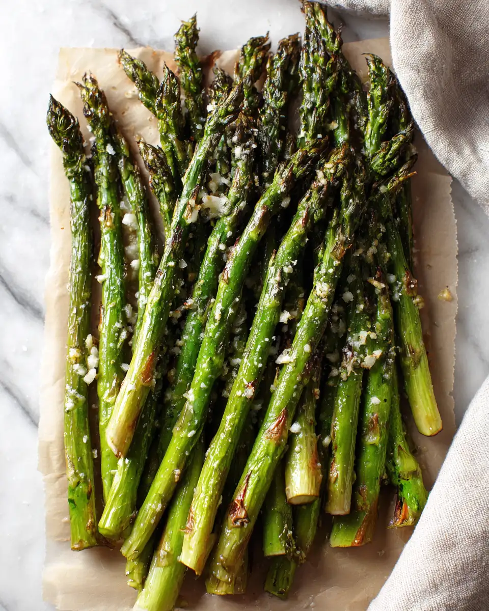 Deliciously Simple Cheesy Garlic Roasted Asparagus Recipe to Elevate Your Veggie Game - Featured Image
