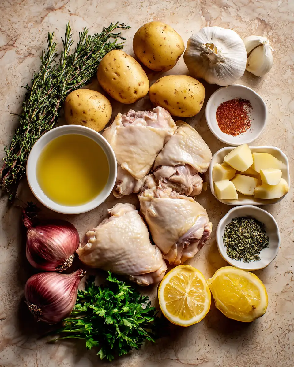 Ingredients for Delicious French Chicken and Potatoes Recipe You Must Try
