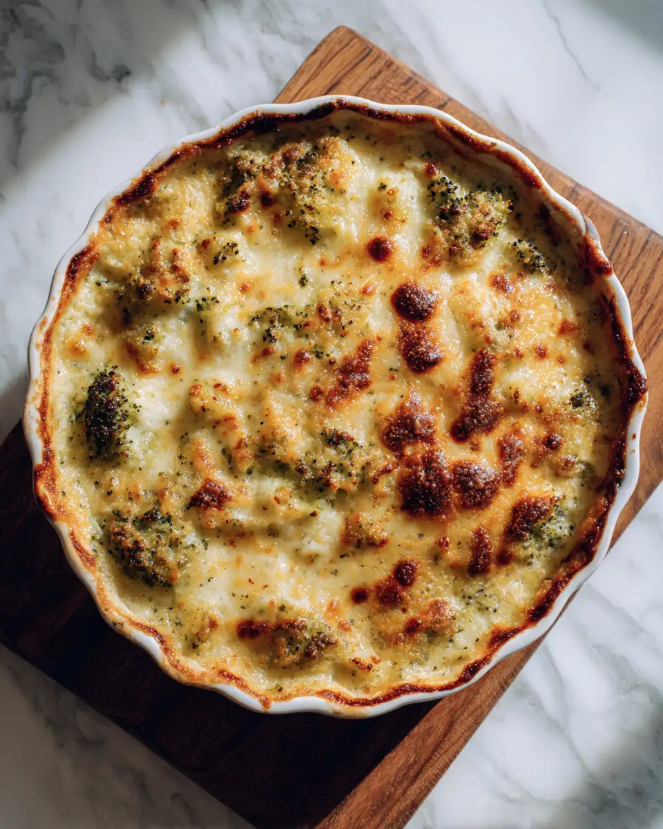 Final dish - Deliciously Cozy French Onion Broccoli Cheese Casserole Recipe to Satisfy Your Cravings