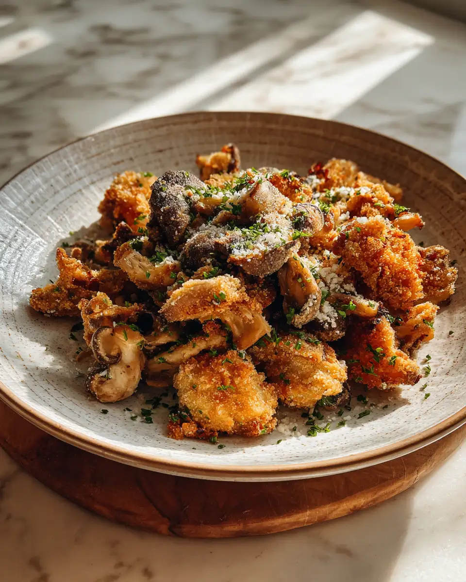 Final dish - Crispy Delicious Fried Mushrooms Your New Favorite Snack