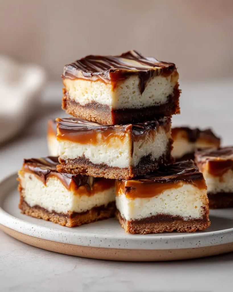 Irresistible Gooey Caramel Cheesecake Bars You Must Try - Featured Image