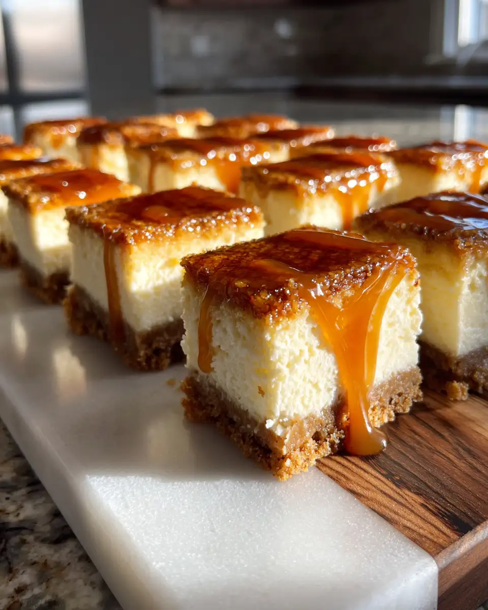 Final dish - Irresistible Gooey Caramel Cheesecake Bars You Must Try