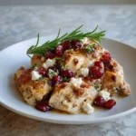 Sweet and Tangy Honey Cranberry Chicken Bake with Creamy Feta Cheese - Featured Image