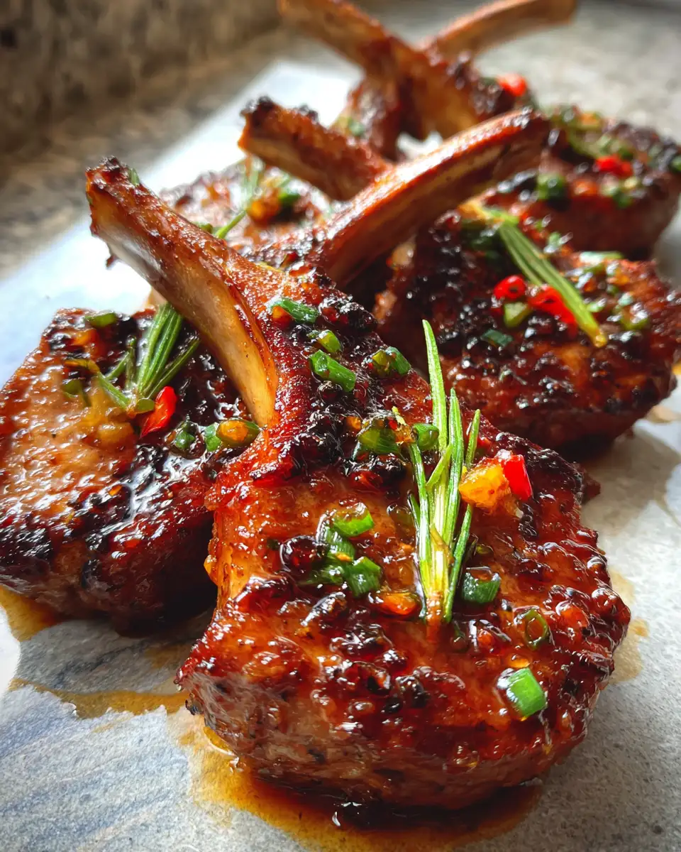 Final dish - Irresistible Honey Garlic Glazed Lamb Chops That Will Elevate Your Dinner Game