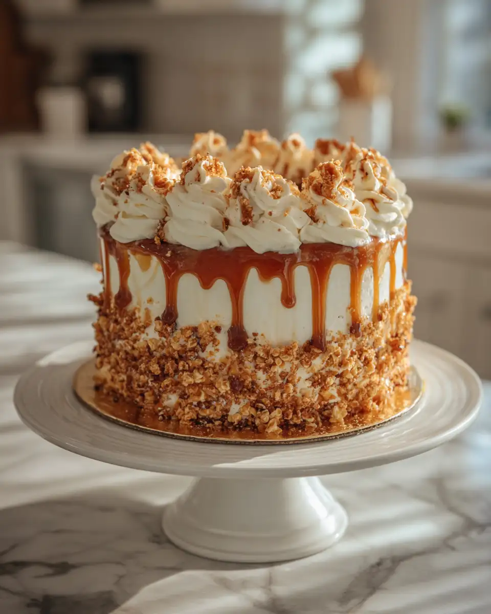 Irresistible Toffee Crunch Cake Delight Your Sweet Tooth - Featured Image