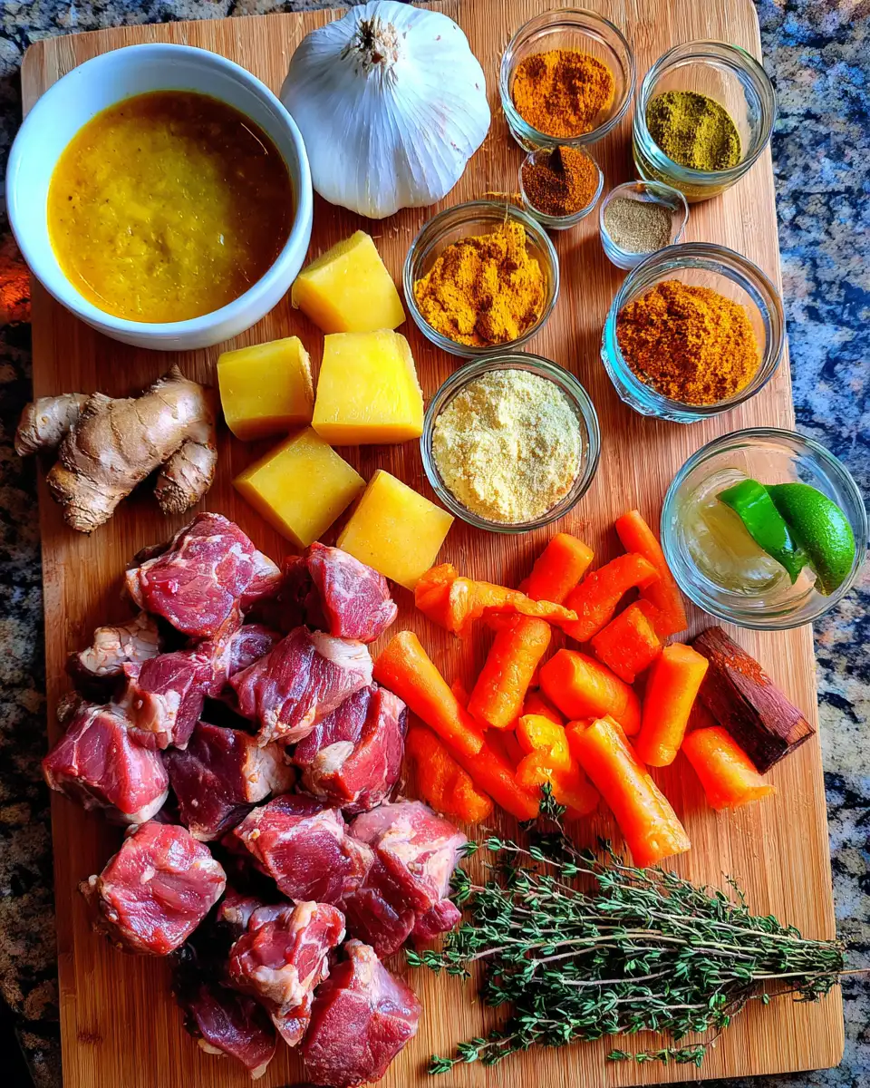 Ingredients for Spice Up Your Taste Buds with Authentic Jamaican Curry Goat
