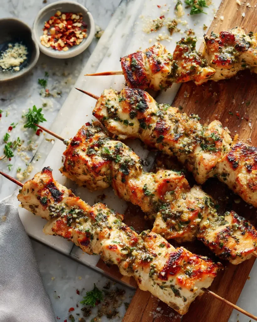 Irresistible Lover Garlic Parmesan Chicken Skewers to Satisfy Your Cravings - Featured Image