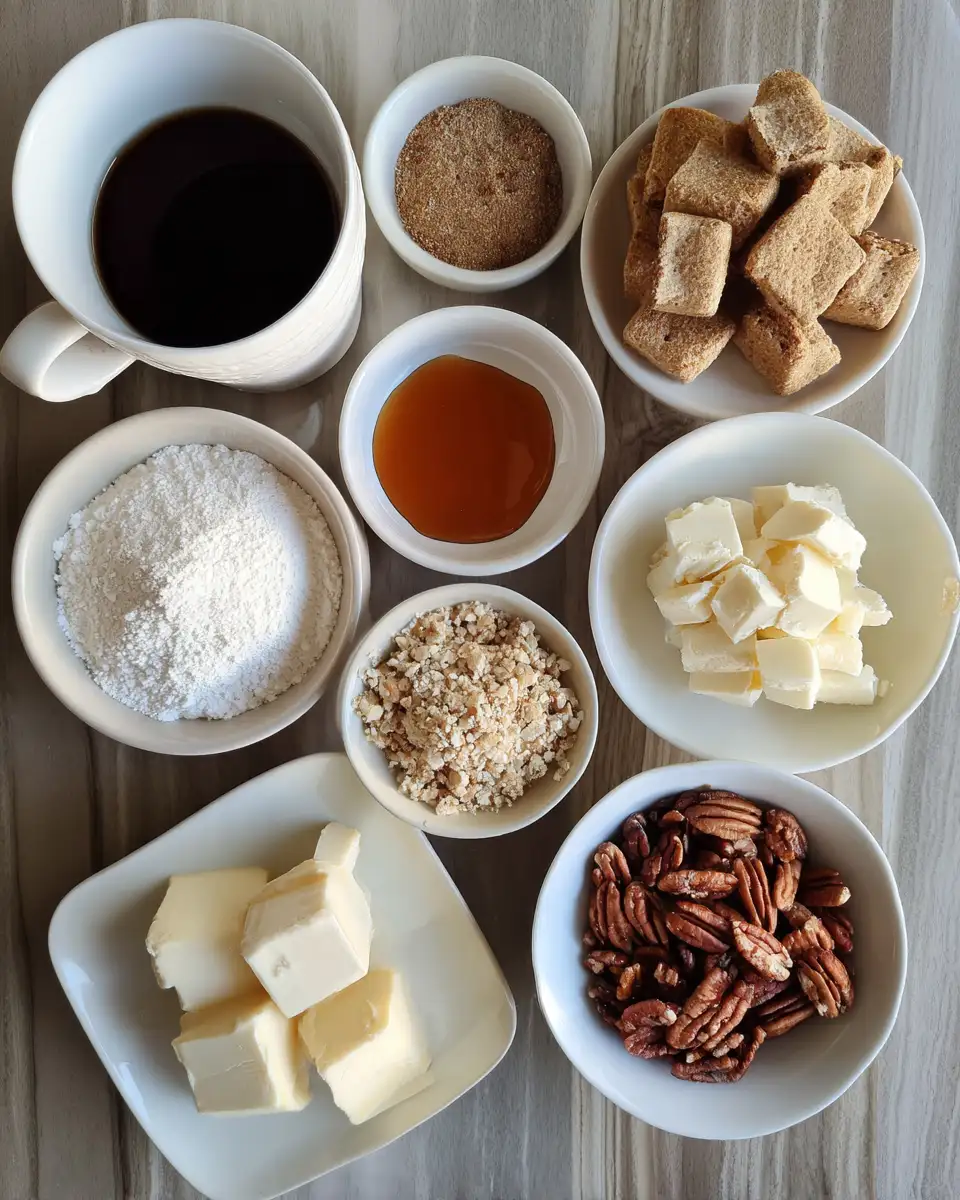 Ingredients for Irresistible Maple Pecan Cheesecake Bites to Satisfy Your Sweet Tooth