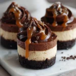 Irresistible Mini Chocolate Caramel Cheesecakes Perfect for Any Occasion - Featured Image