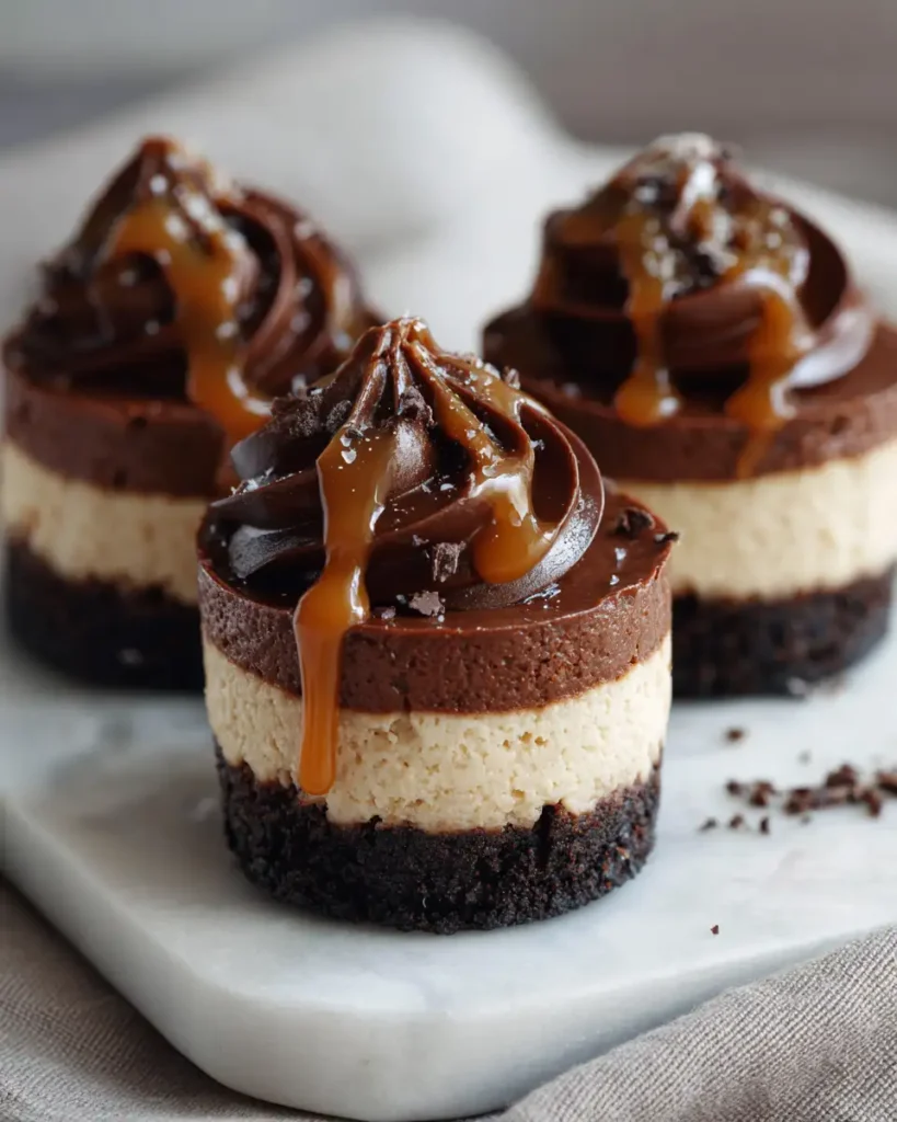 Irresistible Mini Chocolate Caramel Cheesecakes Perfect for Any Occasion - Featured Image