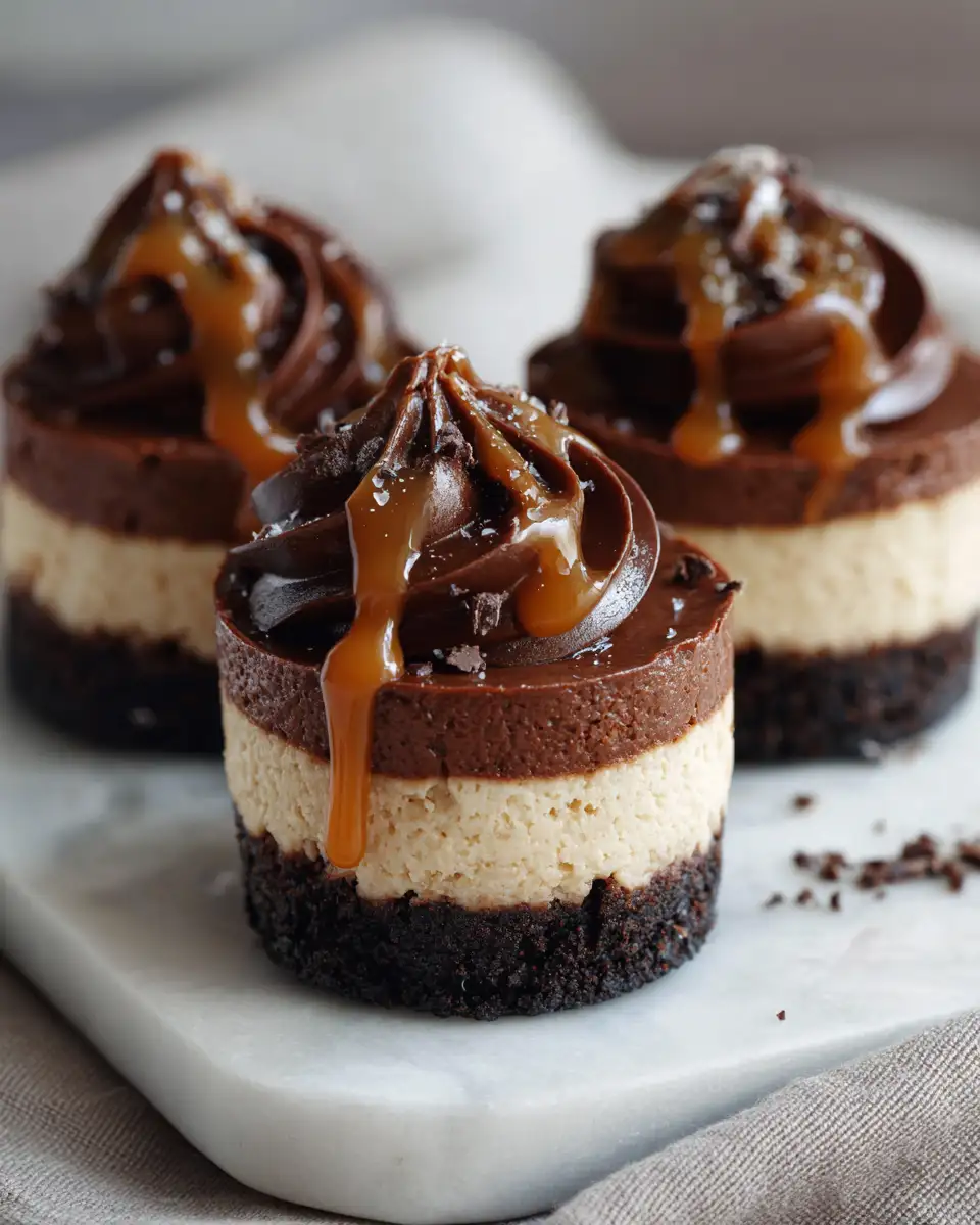 Irresistible Mini Chocolate Caramel Cheesecakes Perfect for Any Occasion - Featured Image