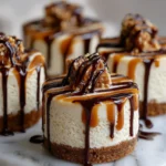 Irresistible Mini Salted Caramel Cheesecakes with Decadent Chocolate Drizzle - Featured Image
