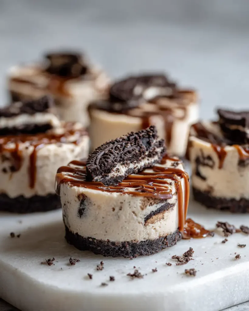 Irresistible No-Bake Oreo Caramel Cheesecake Bites Perfectly Sweet and Creamy - Featured Image