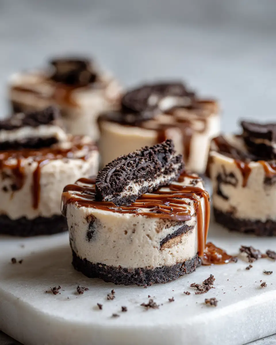 Irresistible No-Bake Oreo Caramel Cheesecake Bites Perfectly Sweet and Creamy - Featured Image