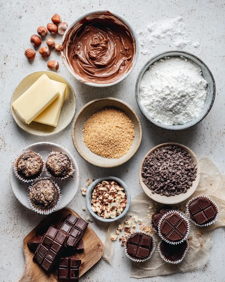 Ingredients for Irresistible Nutella Cheesecake Truffle Bites That Will Melt Your Heart