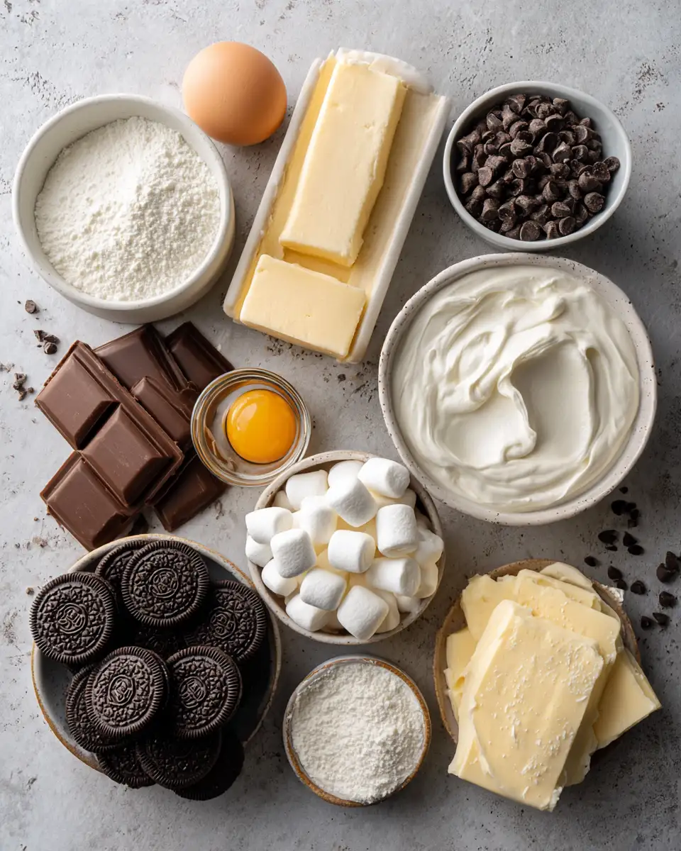 Ingredients for Irresistible Oreo S'mores Cheesecake Bites That Will Satisfy Your Sweet Tooth