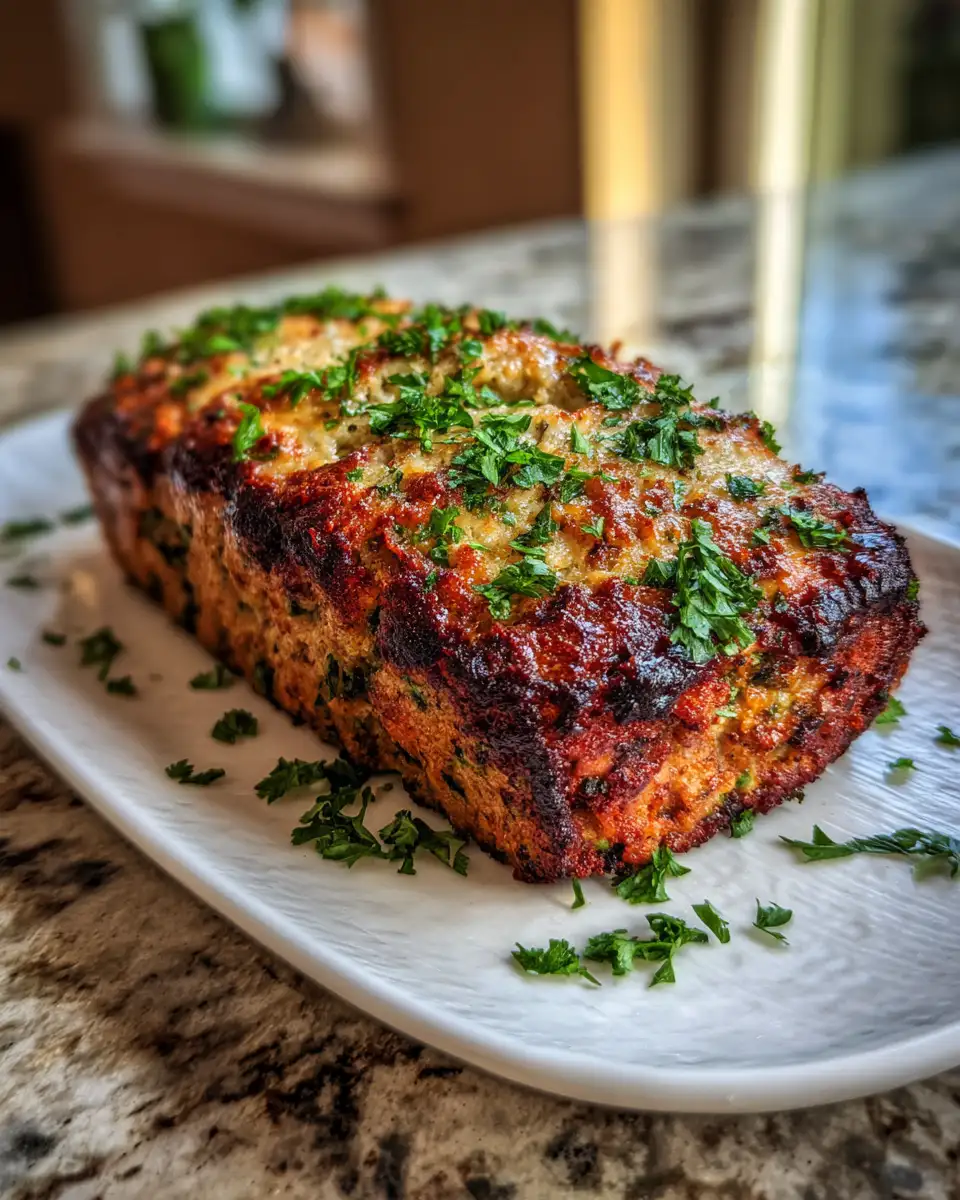 Final dish - Ultimate Parmesan Chicken Meatloaf Recipe Your Taste Buds Will Love
