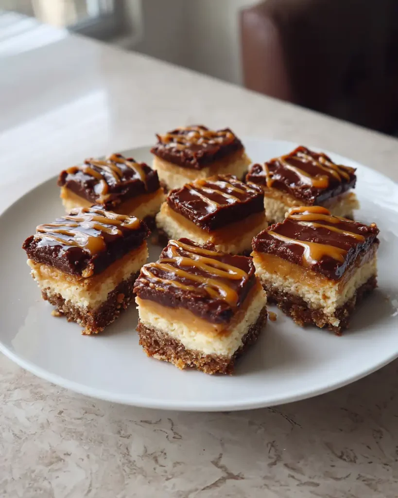 Irresistible Peanut Butter Chocolate Caramel Cheesecake Bites to Satisfy Your Sweet Tooth - Featured Image