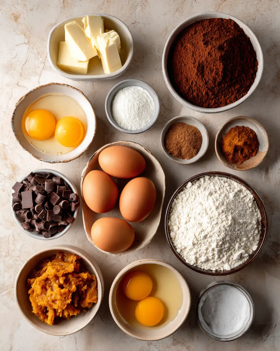 Ingredients for Irresistible Pumpkin Brownies That Will Make Your Fall Sweeter